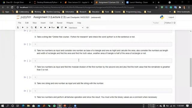 Assignment 3 ।। Operators in Python ।। Python for Research смотреть онлайн