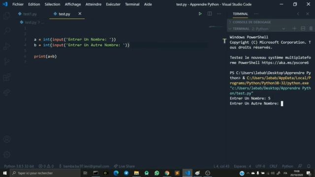 Algo #1 Python | La Somme de Deux Entiers | BabaScience SN. смотреть онлайн