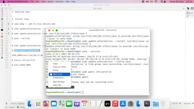 How to install JDK on Linux (based Debian) | JDK dasturi Linux'da qanday o'rnatiladi?(ona tilimizda смотреть онлайн