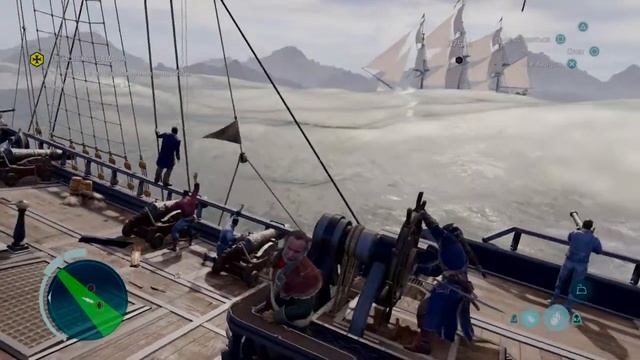 Assassin’s Creed® III: О. В. Уничтожить мачту одним залпом и потопить два линейных корабля за 3мин. смотреть онлайн