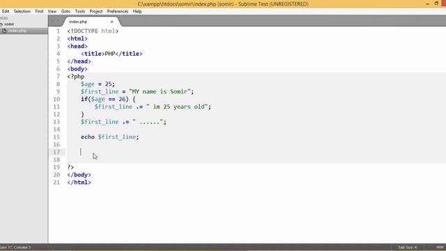 1.Variable, String, Replace. смотреть онлайн