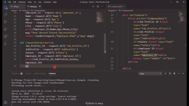 Database Functionality in Django | Project 5 | part 6 | Searching in Django | Hindi смотреть онлайн