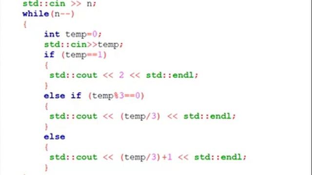 Codeforces Educational Round 133 / A. 2-3 Moves SOLUTION смотреть онлайн