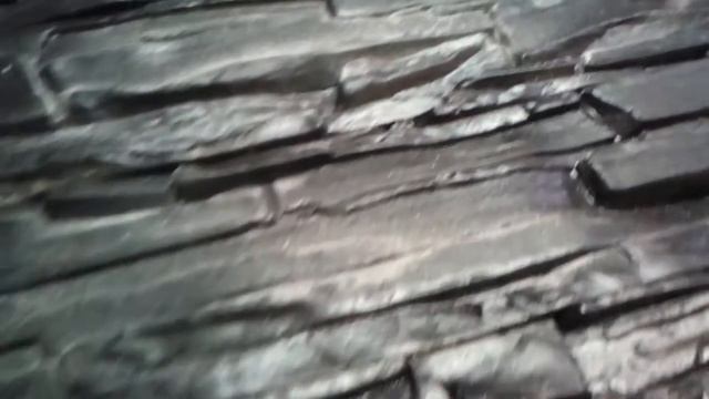 Сланец "Черная порода" рельефный гладкий гипсовый декоративный камень смотреть онлайн