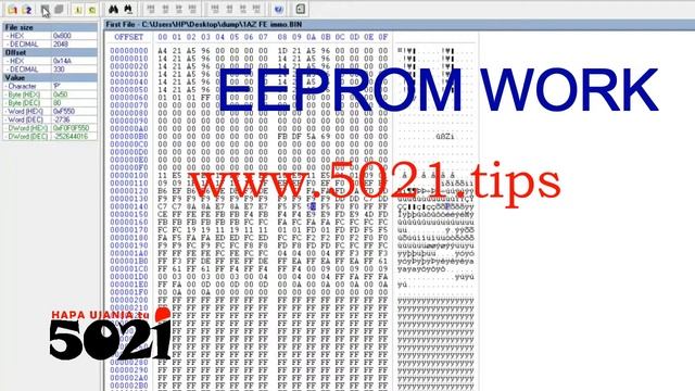 Decoding EEPROM & FLASH DATA Coded Lines