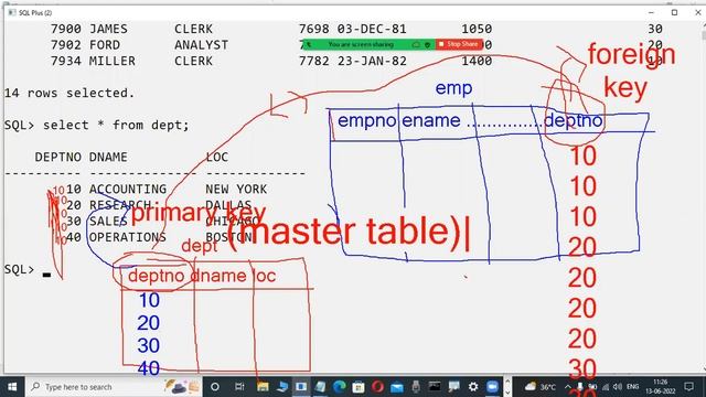 ORACLE 19c tutorials || Demo - 4 || by Mr. Murali On 13-06-2022 @11AM IST смотреть онлайн