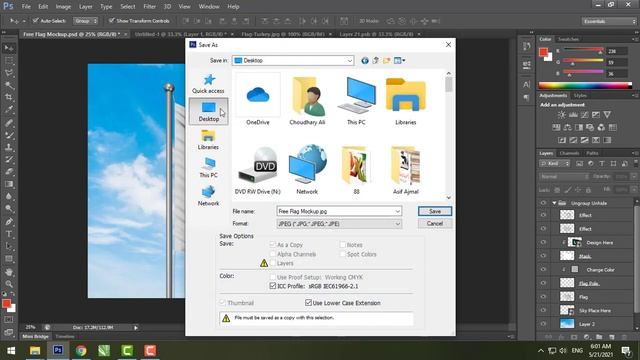How to Convert Image into Flag | Adobe Photoshop Tutorial | Graphics Inn | Free Mockup смотреть онлайн