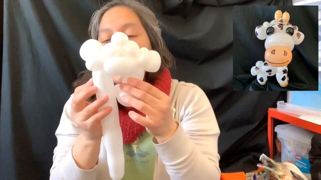 Cow balloon tutorial, cute and fast balloon design. How to make a balloon cow . смотреть онлайн