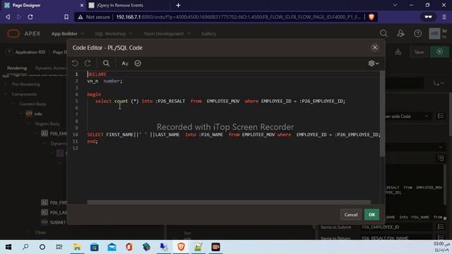 Check the Entered Value in Oracle Apex смотреть онлайн