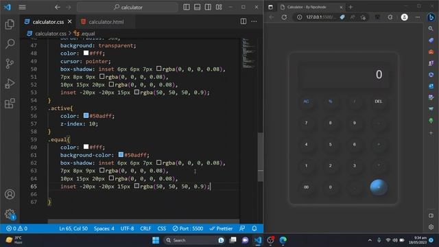 Build a Simple Calculator Using HTML, CSS, and JavaScript | Step-by-Step Tutorial смотреть онлайн