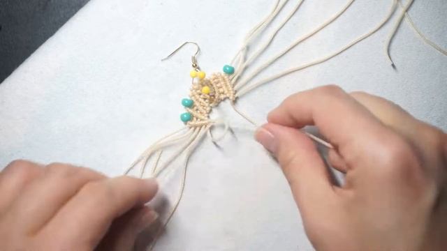 Easy Macrame Earrings. DIY смотреть онлайн