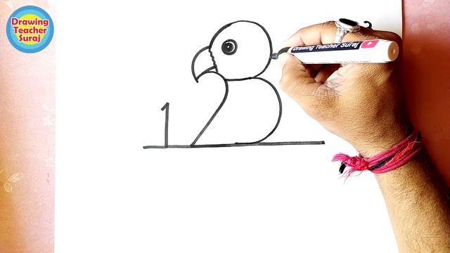 1 2 3 Popat Drawing - एक दुगना दो, दो दुगना तीन,123 से बनाएँगे तोता ग्रीन ? смотреть онлайн