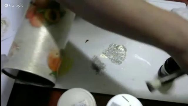 Декупаж и художественная подрисовка на металлической поверхности смотреть онлайн