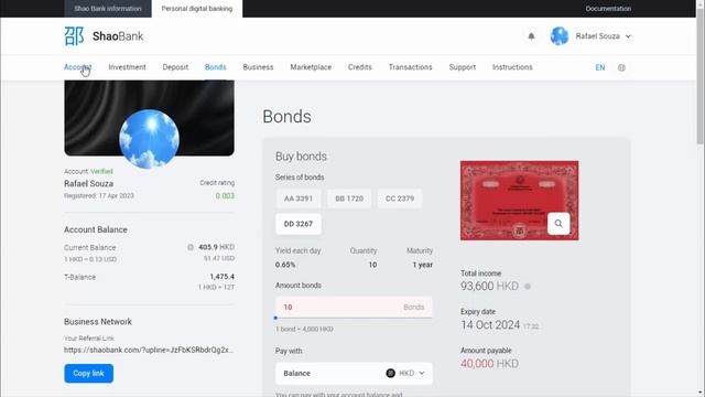SHAO BANK NOVOS TÍTULOS DE BONDS + PROVA DE PAGAMENTO DE $51 USD @shaobank смотреть онлайн