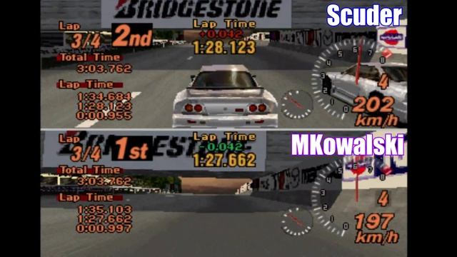 GRAN TURISMO 2 ONLINE/ОГНЕННАЯ ОНЛАЙН ЗАРУБА в турнире по GT2/Scuder vs MKowalski/Групповой этап смотреть онлайн