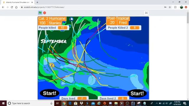 The most unrealistic hurricane game, Atlantic Hurricane Simulator. смотреть онлайн