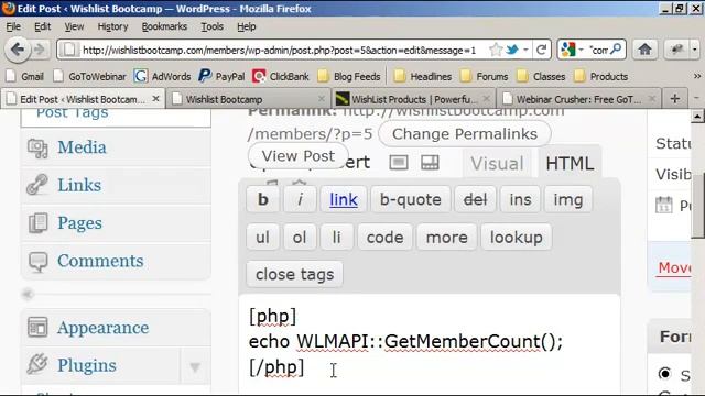 Wishlist Member API смотреть онлайн