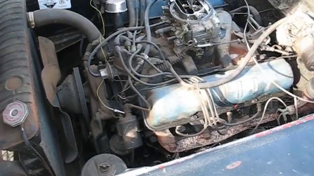 1959 Ford Galaxie Fairlane 500 Skyliner engine run смотреть онлайн