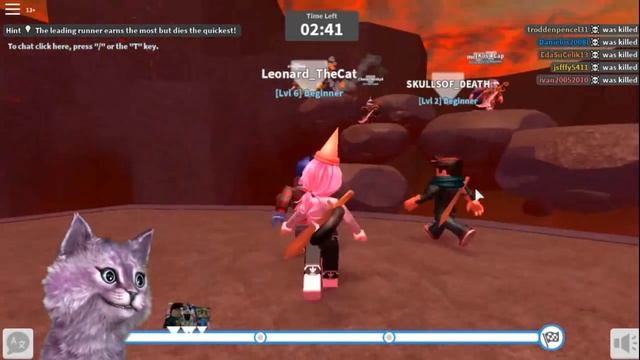 СМЕРТЕЛЬНАЯ ГОНКА В РОБЛОКС! УБЕГАЕМ С ЛЕО roblox Deathrun смотреть онлайн