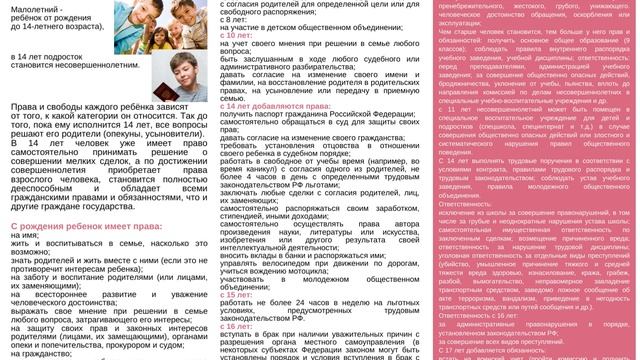 Буклет «В мире прав и обязанностей» смотреть онлайн