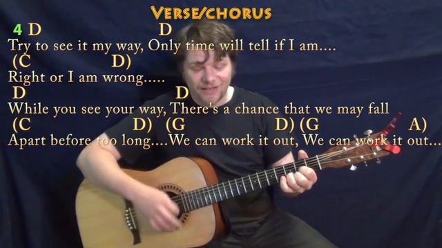 We Can Work It Out (The Beatles) Strum Guitar Cover Lesson with Chords/Lyrics смотреть онлайн
