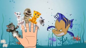 Семья пальчиков на русском Кот том и его друзья стали Русалками