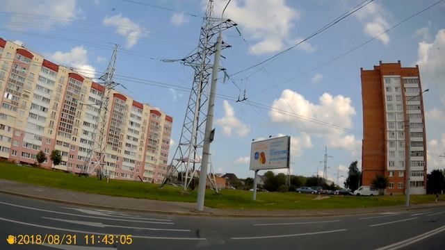 Витебск.Поездка на троллейбусе №8 Смоленский рынок - м-он Фрунзе. смотреть онлайн