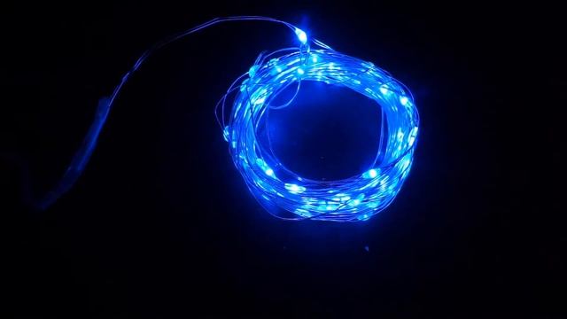 Xmas гирлянда 100 Led (Copper) медная проволока - Синяя 10M от 220V смотреть онлайн