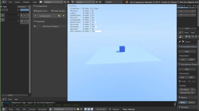 Upbge player movements BGE Blender Game Engine Tutorial смотреть онлайн