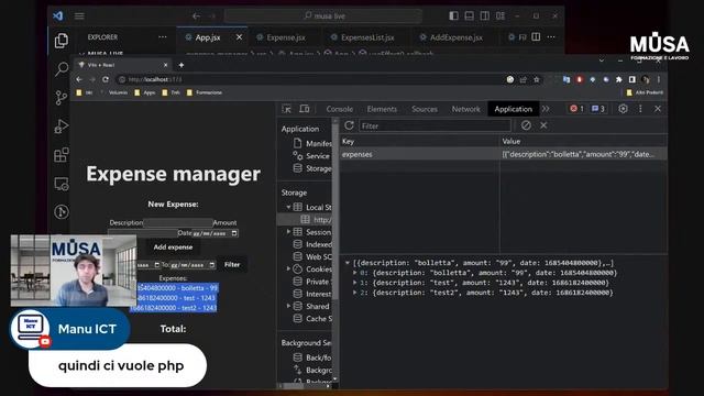 Laboratorio Completo Front-End Developer | Creare una Webapp per spese domestiche | Musa Formazione смотреть онлайн