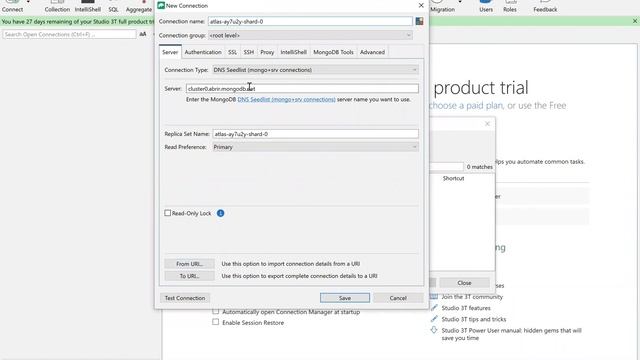 Connect Studio 3T with MongoDB (Atlas/Compass) смотреть онлайн