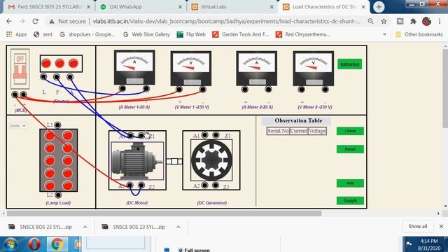MHRD VIRTUAL LAB SIMULATION LOAD CHARACTERISTICS OF DC SHUNT GENERATORS1 смотреть онлайн