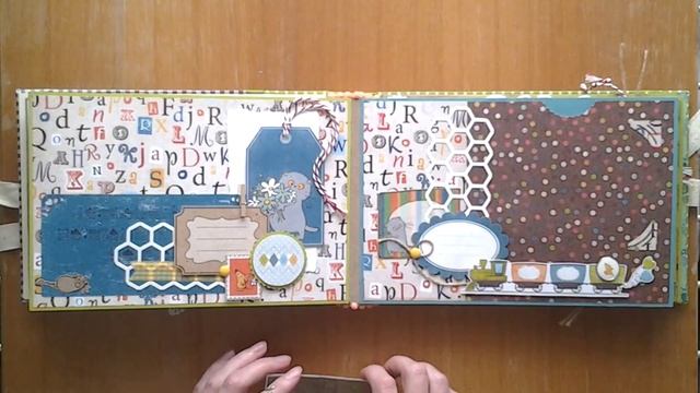 Скрапбукинг. Альбом для двойняшек. Baby album. Scrapbooking. Album for twins. смотреть онлайн