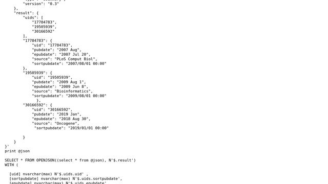 OPENJSON syntax in a stored procedure in SQL Server 2016 смотреть онлайн