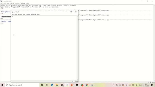 String Concatenation(Python) смотреть онлайн