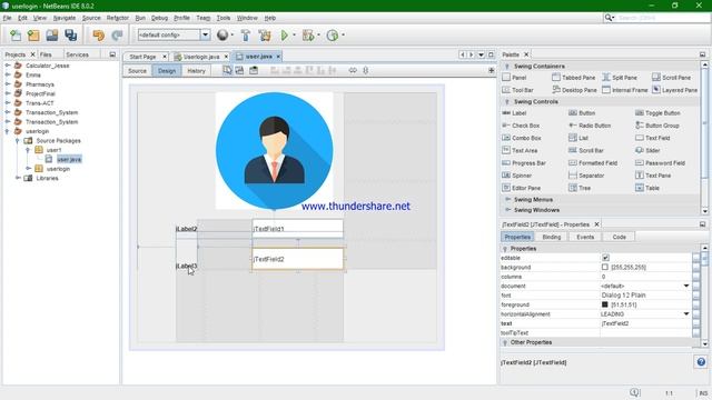 How to create a user Login form in java Netbeans part 1 смотреть онлайн