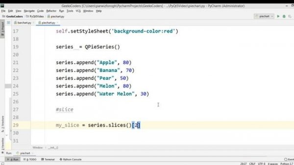PyQt5 Tutorial - Creating Charts with PyQtChart in PyQt5