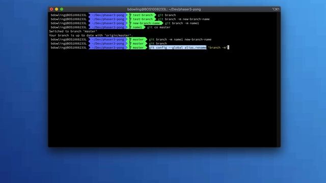 How to rename a local git branch смотреть онлайн
