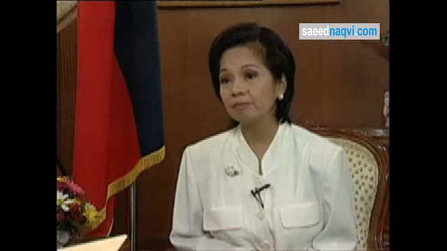 Gloria Macapagal Arroyo interview with Saeed Naqvi | 22-04-2001 смотреть онлайн