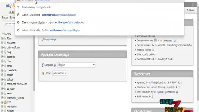 PHP Web Application Projects - ZOO MANAGEMENT SYSTEM - ClickMyProject смотреть онлайн