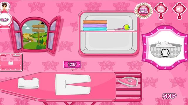 Ironing Princess Dresses ? @cute girls games смотреть онлайн