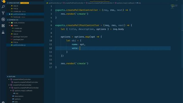 6/10 ExpressJS CC - Create Poll Controller | NodeJS | Twinkle Cats | Bangla Tutorial смотреть онлайн