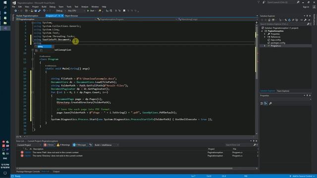 Как программно разбить DOCX документ на страницы с помощью языка С# и .NET смотреть онлайн