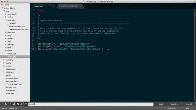 Part 14. Linking Routes to Controllers смотреть онлайн