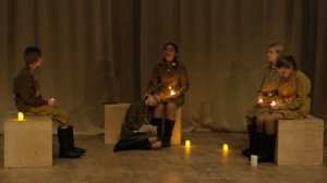 Спектакль "А зори здесь тихие...Начало". Актёрская школа Сахар