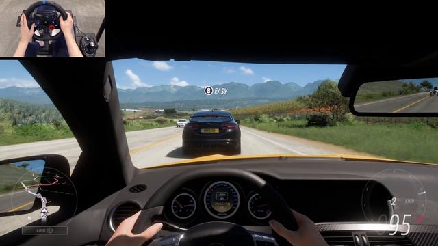 Mercedes-Benz C63 AMG Black Series - Forza Horizon 5 | Logitech G29 gameplay смотреть онлайн