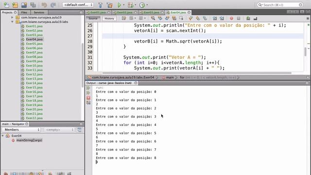 Curso de Java - Correção Exercícios Aula 19 Vetores (Arrays) - Parte 1 смотреть онлайн