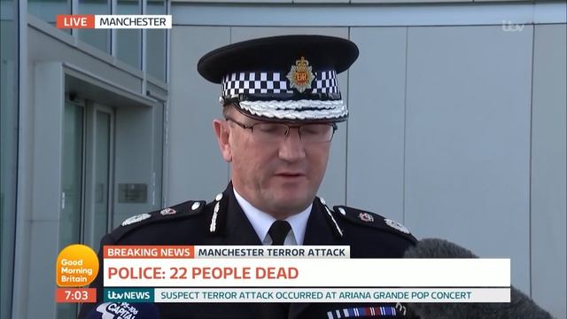 Statement on Manchester Bombing From Police Chief Constable | Good Morning Britain смотреть онлайн