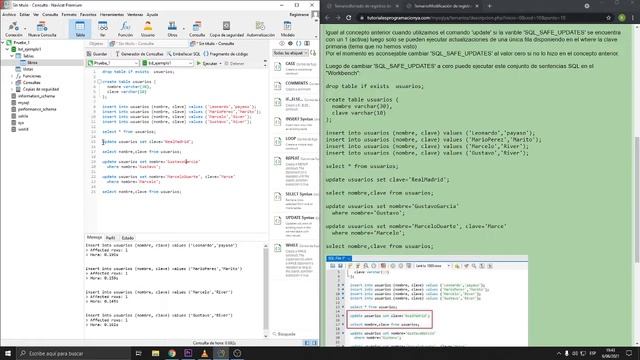 Tablas en Navicat Base de datos Introducción a la Ingeniería de Sistemas смотреть онлайн