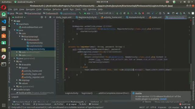 Tutorial Firebase Authentication - 4. Login & Logout - Android Studio Kotlin смотреть онлайн